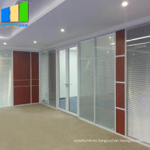 Superior Quality Aluminum Soundproof Modular Frame Conference Room Office Frosted Dividing Glass Wall Partition